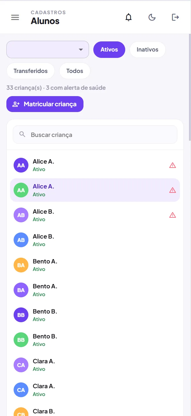 Alunos do Lukora no celular